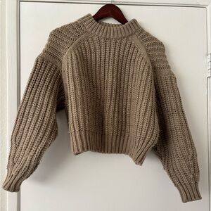 H&M Taupe Cowl Neck Sweater